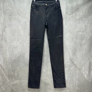 Emporio Armani Women's Black Slim-Fit Pull-On Pants SZ 29